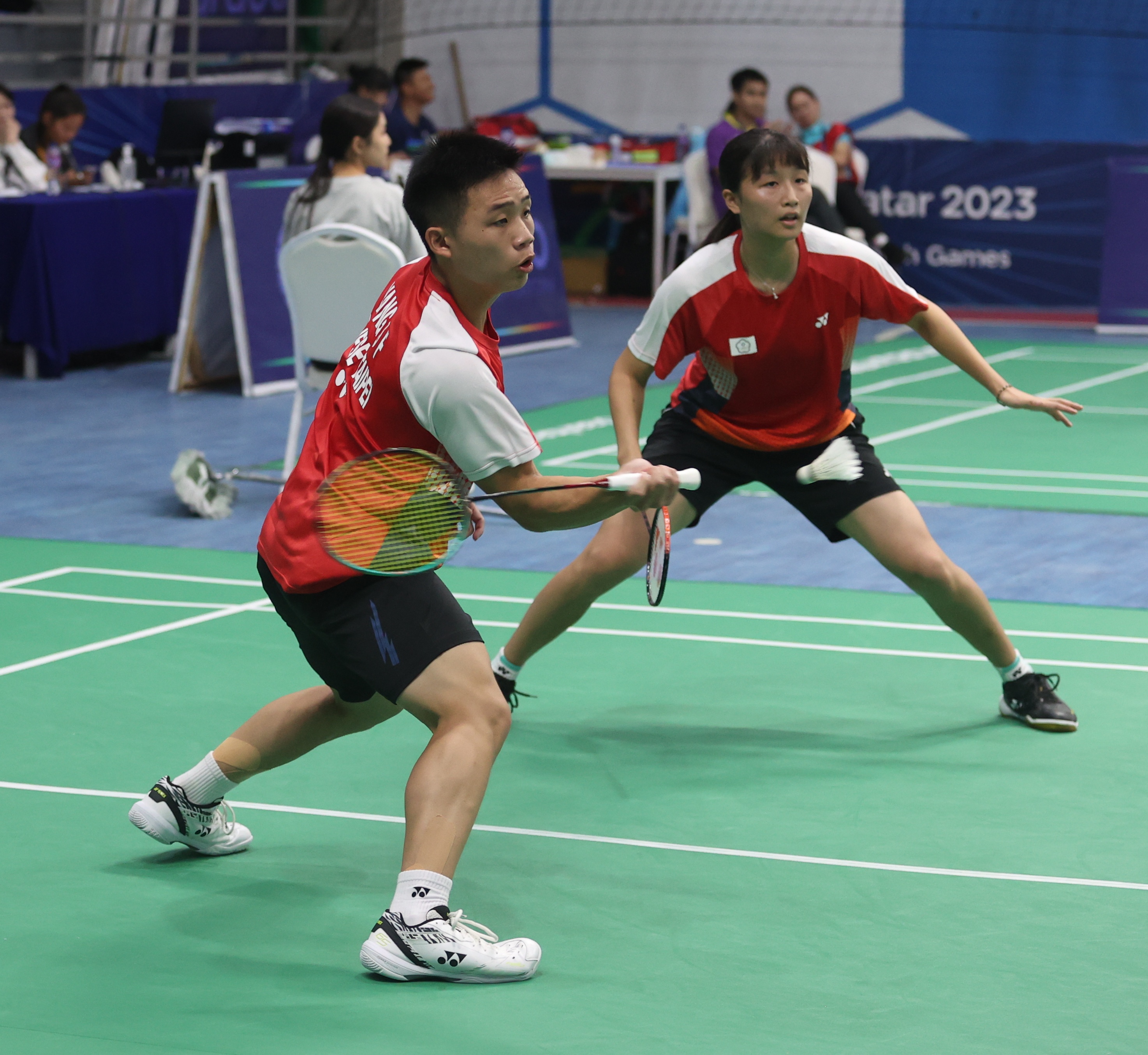 (圖)羽球混和雙打楊上封選手、鄭宇倢選手(由左至右)獲得銅牌，照片出處體育署 (1)